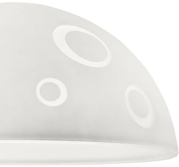 Pótló üveg SFERA E27 140x300 mm fehér