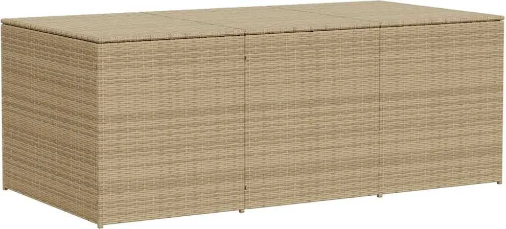 vidaXL vegyes bézs polyrattan kerti tárolóláda 984 L