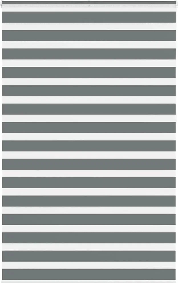 vidaXL zebrafüggönnyel sötét szürke szövetszélesség 140,9cm poliészter