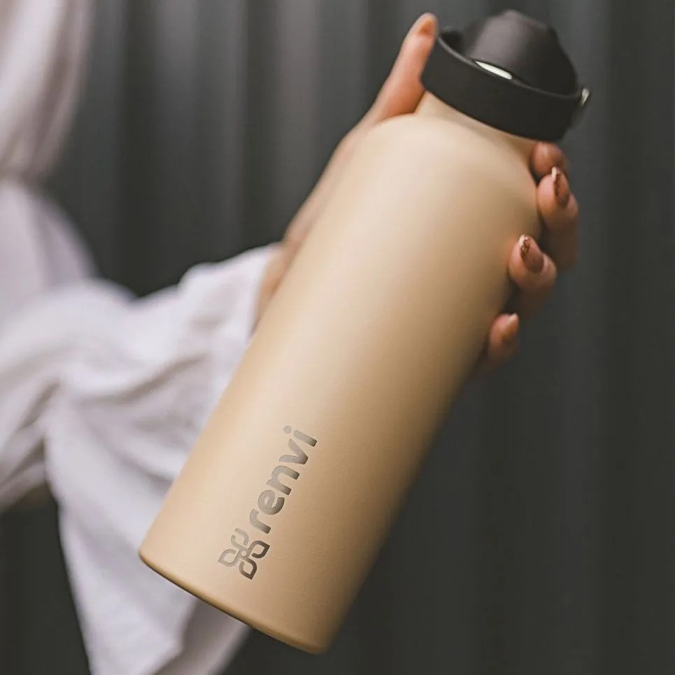 Renvi Termosz Fém Kulacs Bézs | Alap Kupak (620 ml)