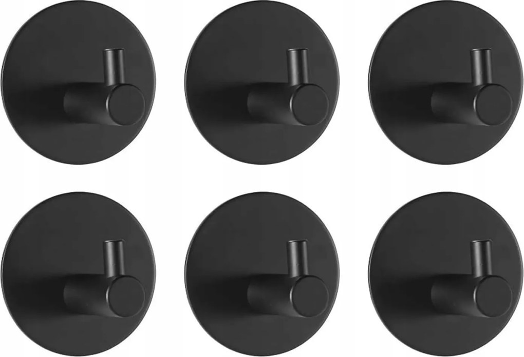 6x Törölközőtartók fúrás nélkül öntapadós rozsdamentes acél