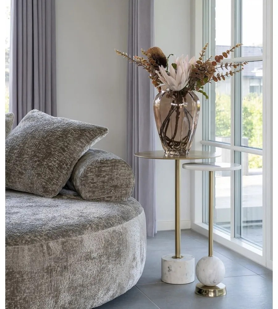 Fém kerek tárolóasztal ø 25 cm Salo – House Nordic