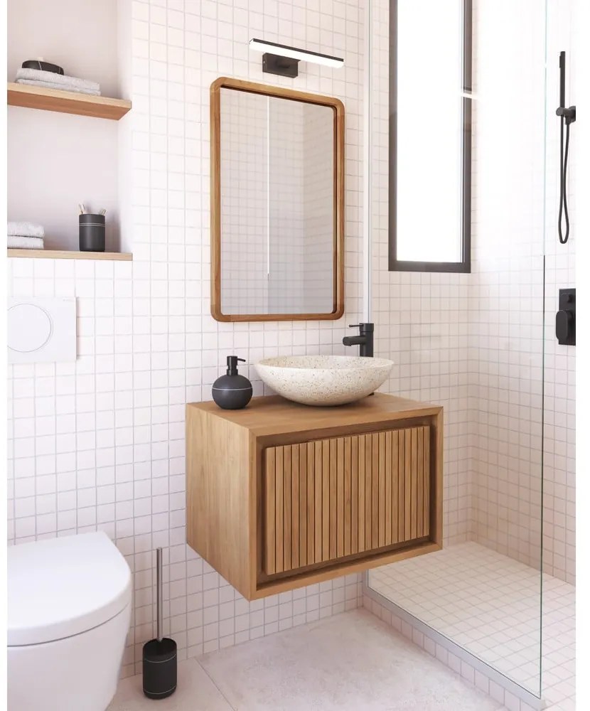 Fali tükör tömörfa kerettel 45x70 cm Shamel – Kave Home