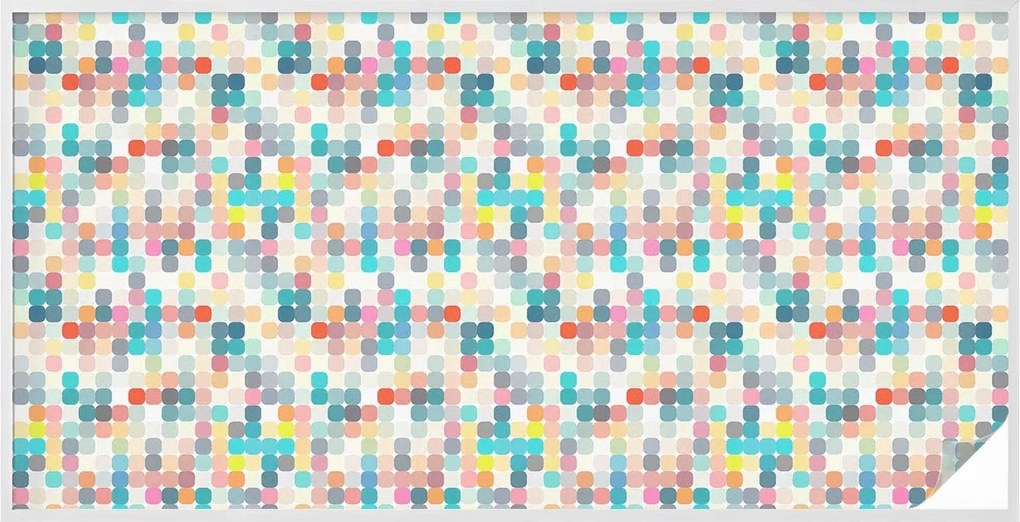 Öntapadós Ablakfólia Adatvédelem Színes négyzetek 200x100