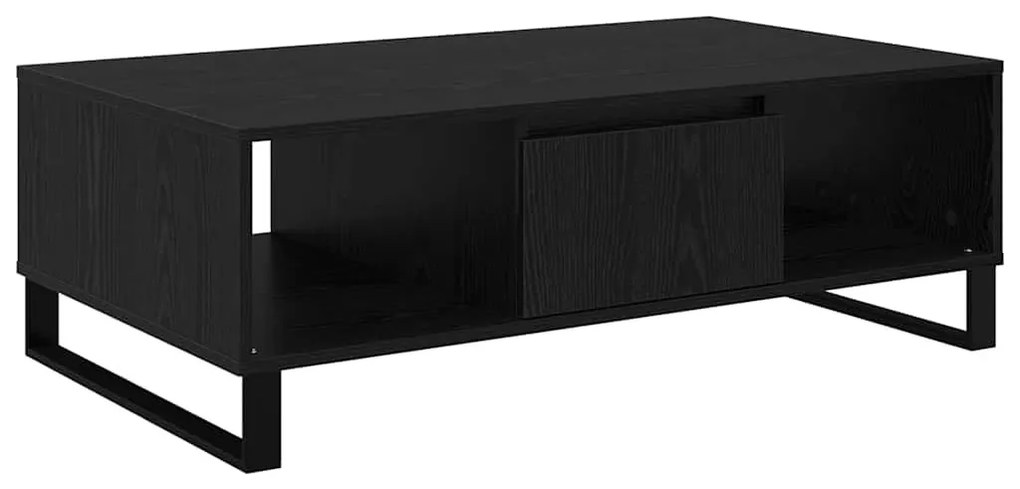 vidaXL Dohányzóasztal Fekete tölgy 104 x 60 x 35 cm Faanyag