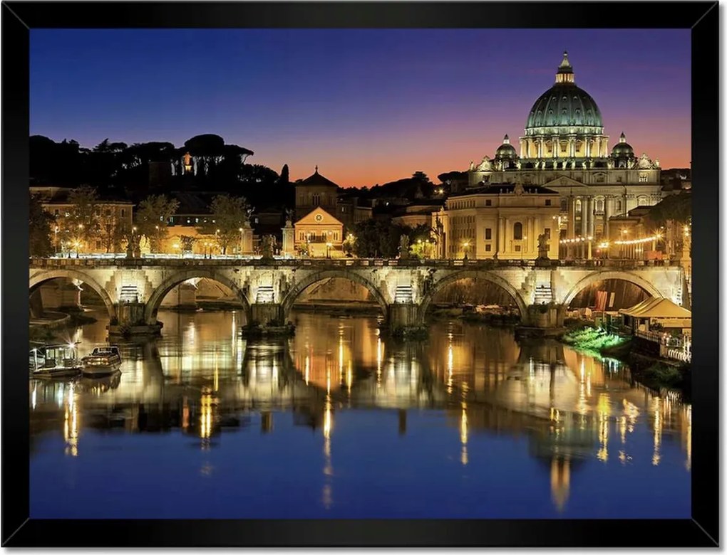 Poszterek keretben 40x30 Róma Vatikán panoráma