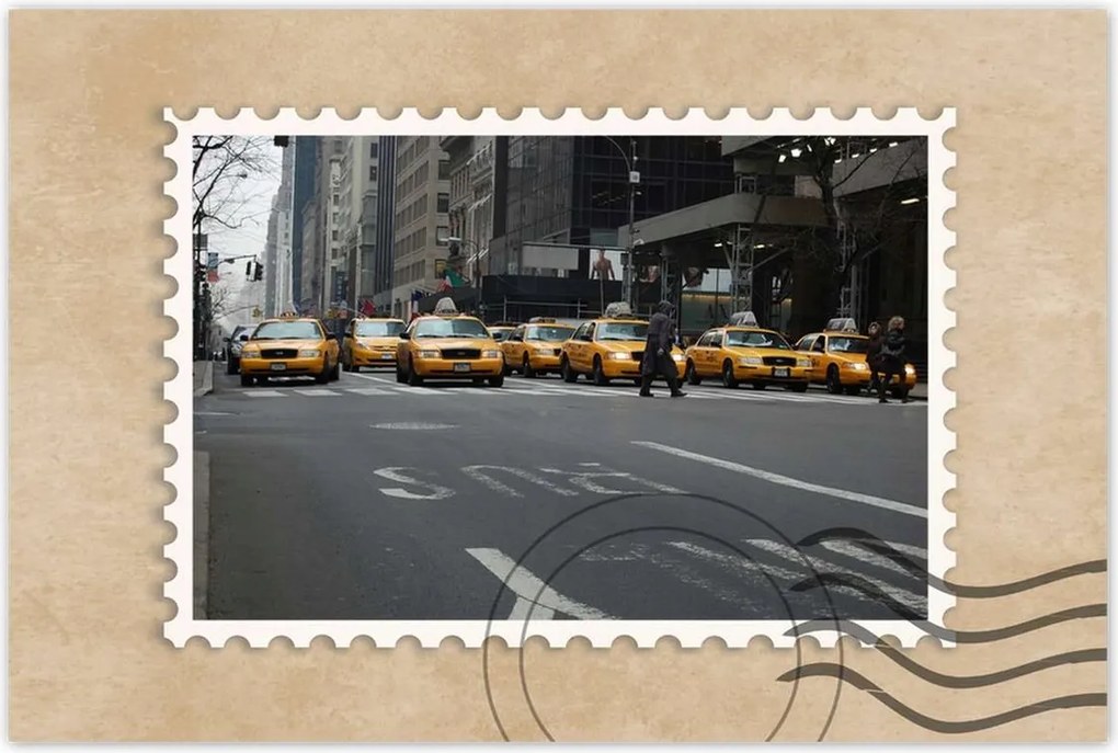 Plakátok 120x80 New York-i sárga taxik