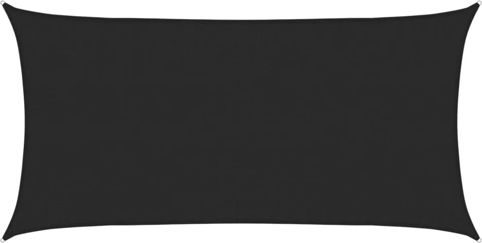 vidaXL fekete HDPE napvitorla 160 g/m² 2 x 3,5 m