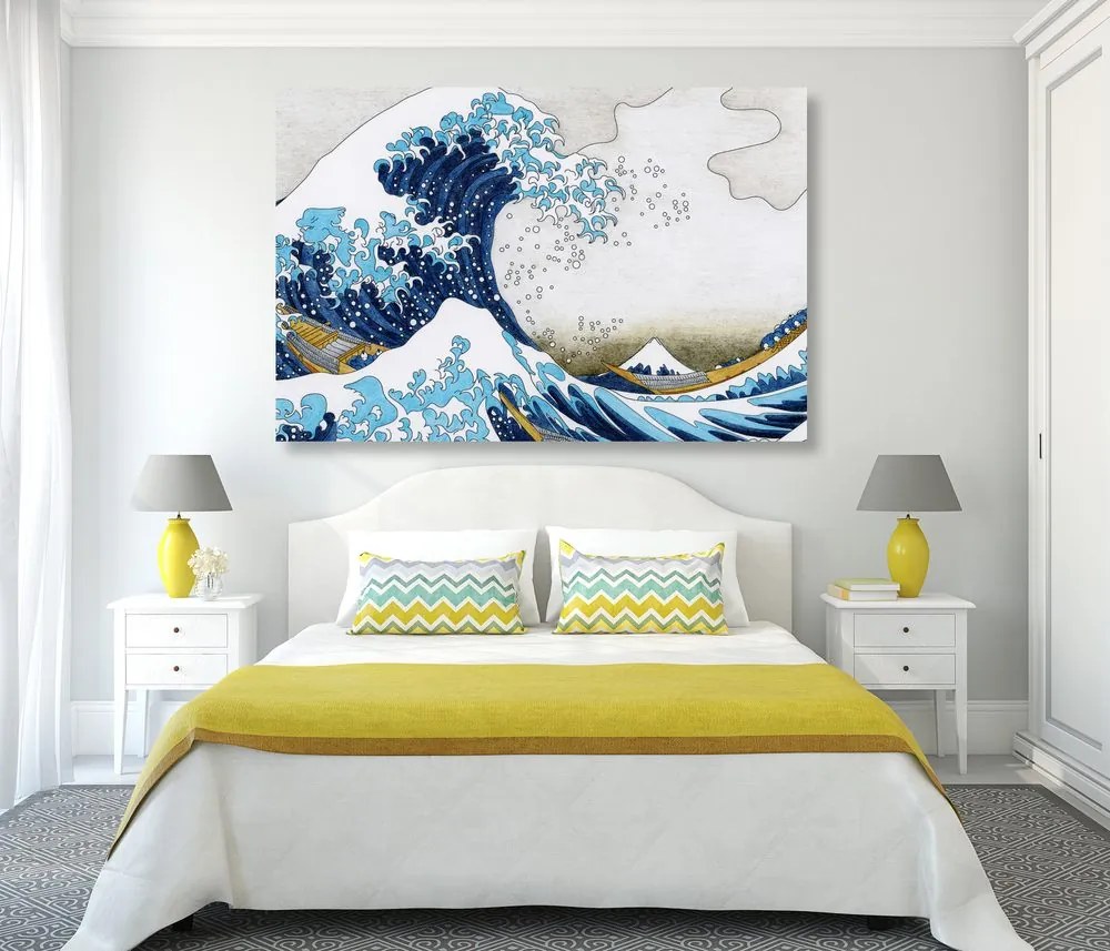 Kép reprodukció Kanagawa nagy hulláma - Kacušika Hokusai