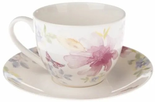 Flower Porcelán csésze és csészealj , 260 ml