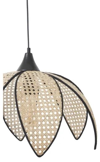 FUME kábeles függőlámpa 1xE27/40W/230V Ø 40 cm fekete/bézs