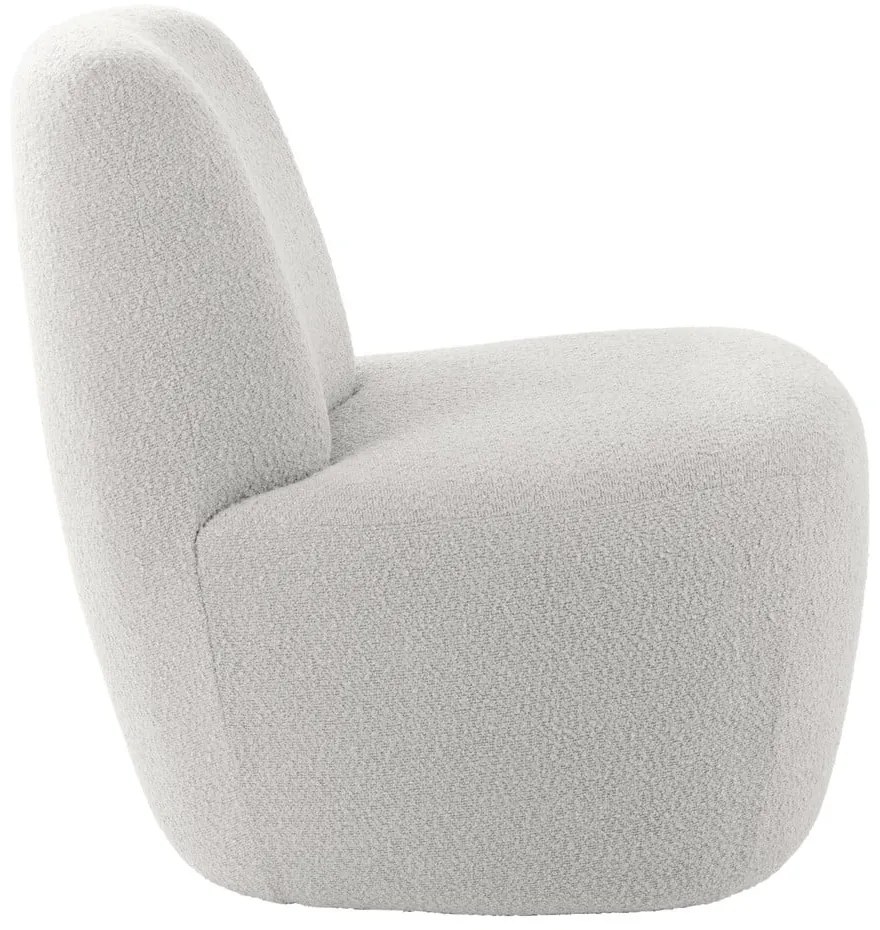 Fehér buklé fotel Ada – Leitmotiv