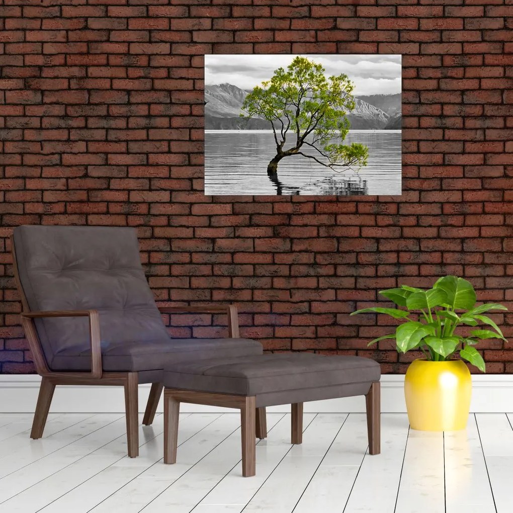 Fa képe a tó közepén (70x50 cm)