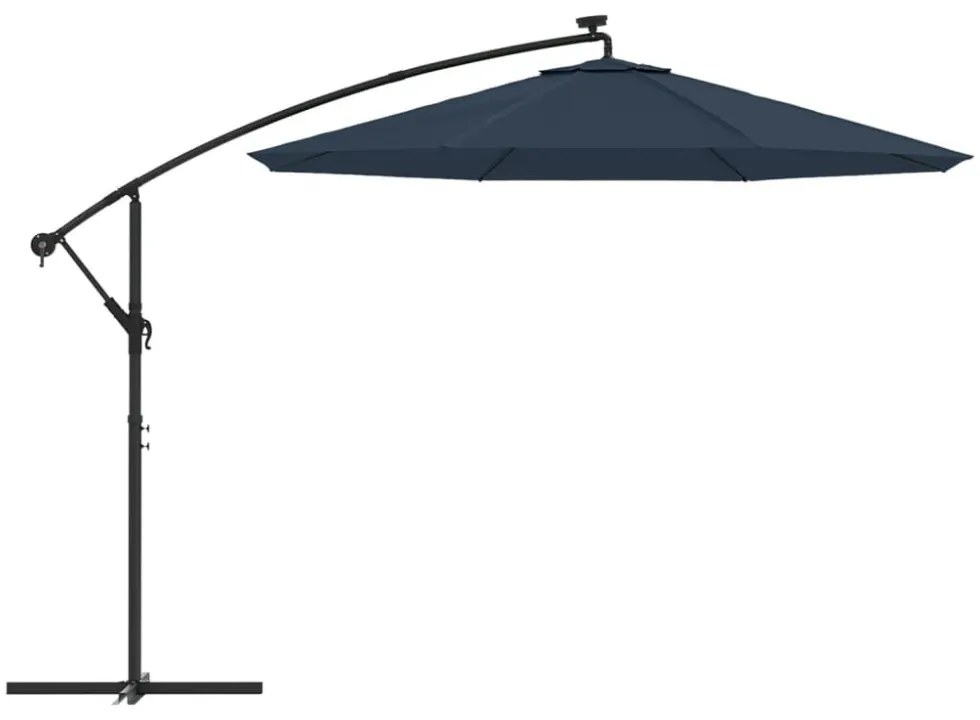 kék konzolos napernyő csereponyva 300 cm