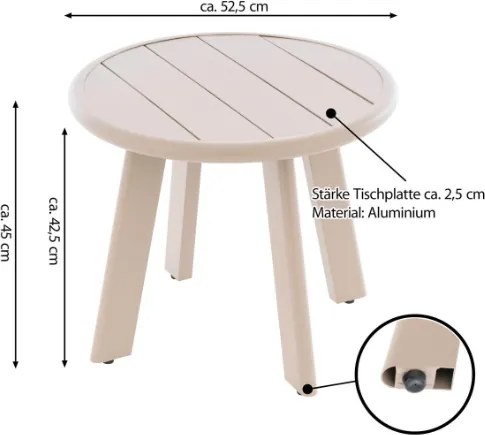 Műanyag ovális asztal SC00231 - 52,5 cm