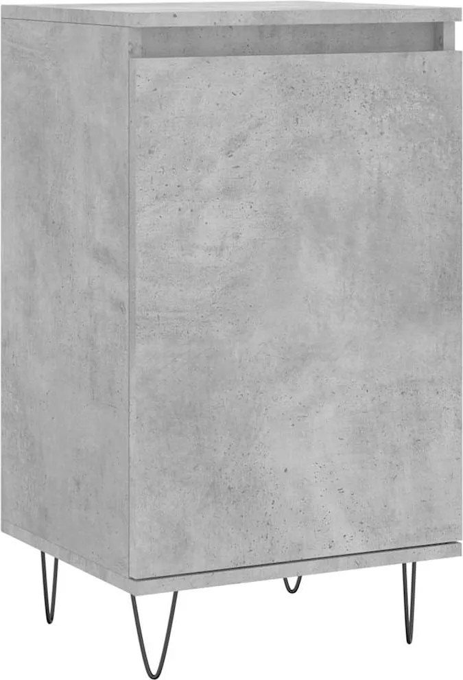 vidaXL betonszürke szerelt fa tálalószekrény 40 x 35 x 70 cm