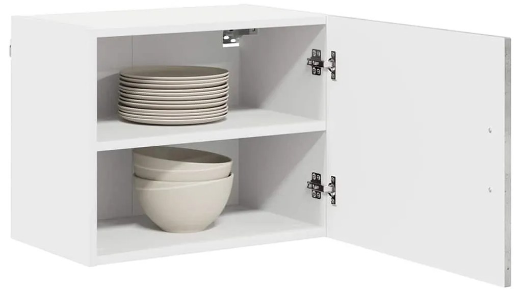 Fali konyhaszekrény 2 pcs Beton Szürke 50 x 31 x 40 cm Faanyag