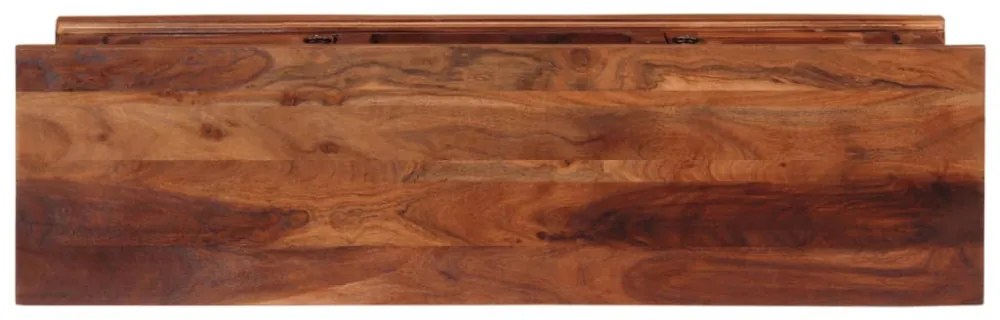 tömör akácfa TV-szekrény ajtóval 112 x 30 x 40 cm