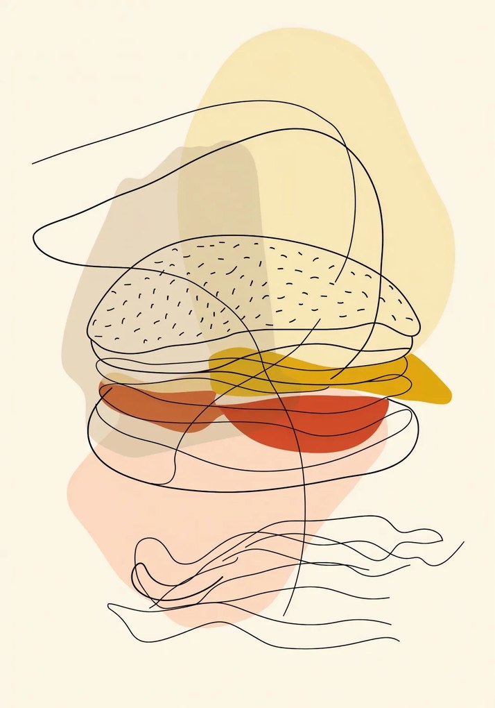Poszter 70x100cm Vékony Burger