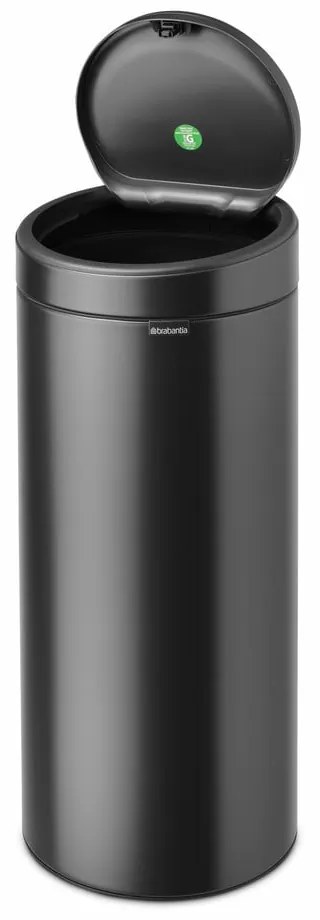 Sötétszürke acél érintésre nyíló szemetes 30 l Touch Bin – Brabantia