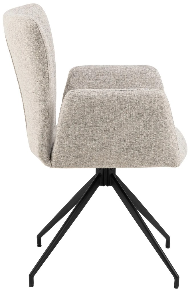 MAZZONI EXPORT SARETTA Beige Melanzs (Java 196 szövet) - MODERN KÁRPITOZOTT FORGÓSZÉK NAPPALIBA/ÉTKEZŐBE/LOFT IRODÁBA