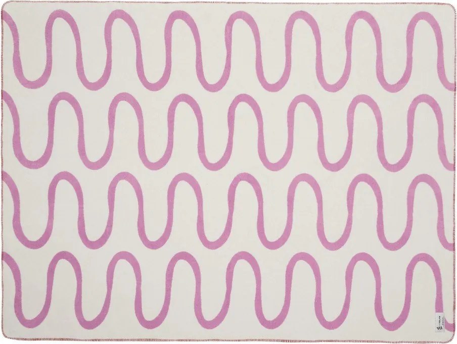 Rózsaszín takaró 150x200 cm Swirl – noo.ma
