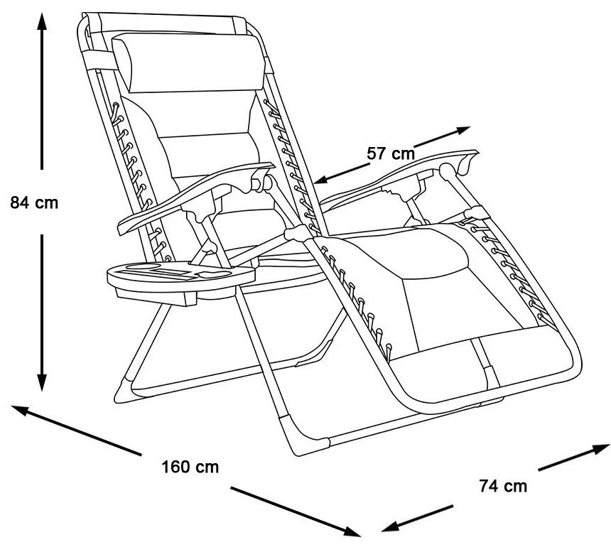 Delux Zéró gravitációs szék, több színben-piros