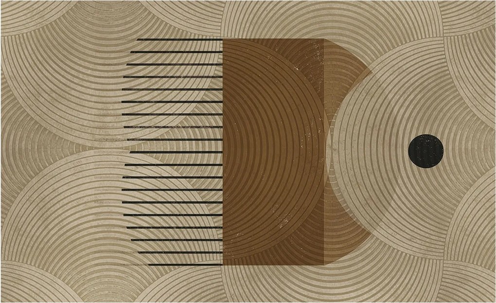 Fotótapéta Flizelin Dekoratív Hálószoba Harmónia geometria 416x254