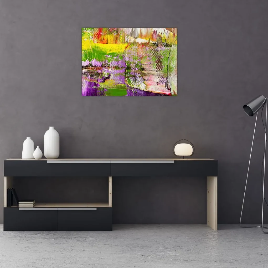 Absztrakció kép - festmény (70x50 cm)