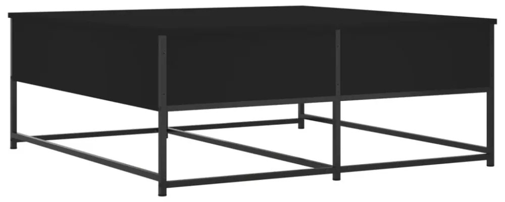 fekete szerelt fa dohányzóasztal 100 x 99 x 40 cm