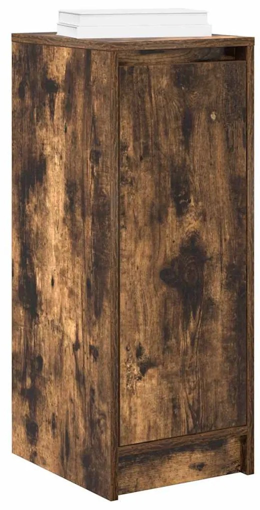 füstös tölgy színű szerelt fa cipőszekrény 29,5x34x76 cm