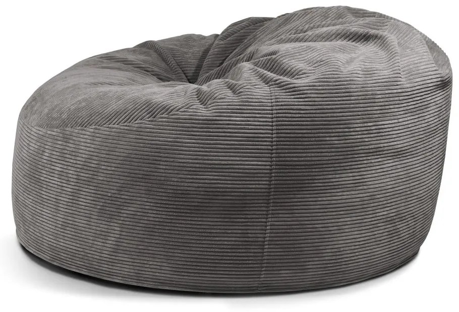 Kék kordbársony babzsákfotel Om 135 – SLOWDOWN