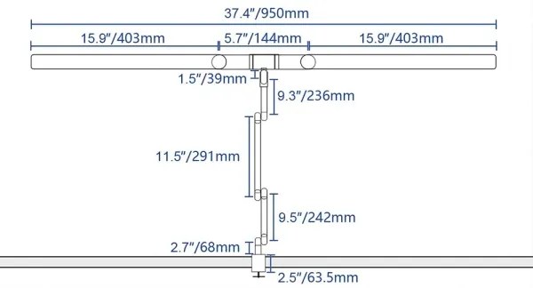 LED Dimmelhető érintős asztali lámpa LED/24W/230V 3000-6500K CRI 92 fekete