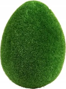 Mohával bevont tojás dekoráció 15 cm Húsvét