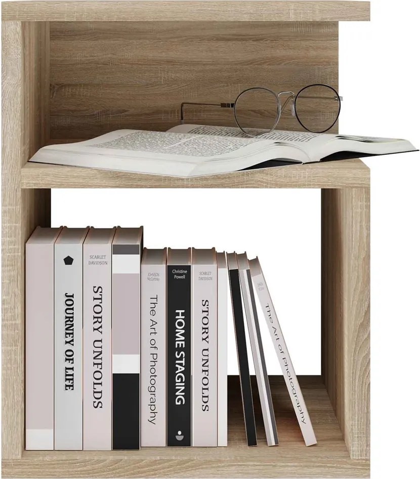 Tini éjjeliszekrény, sonoma