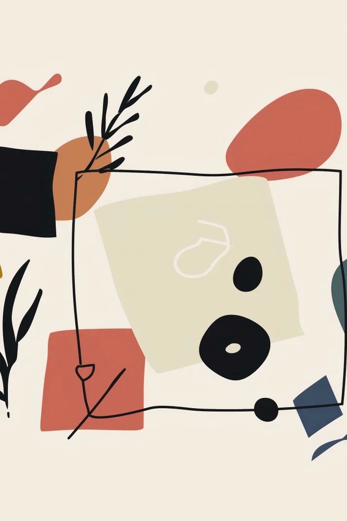 Poszter 40x60cm Absztrakt Párbeszéd