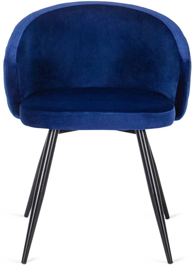 Elegáns Étkezőszék Sötétkék Bársony Kárpittal. ADELE