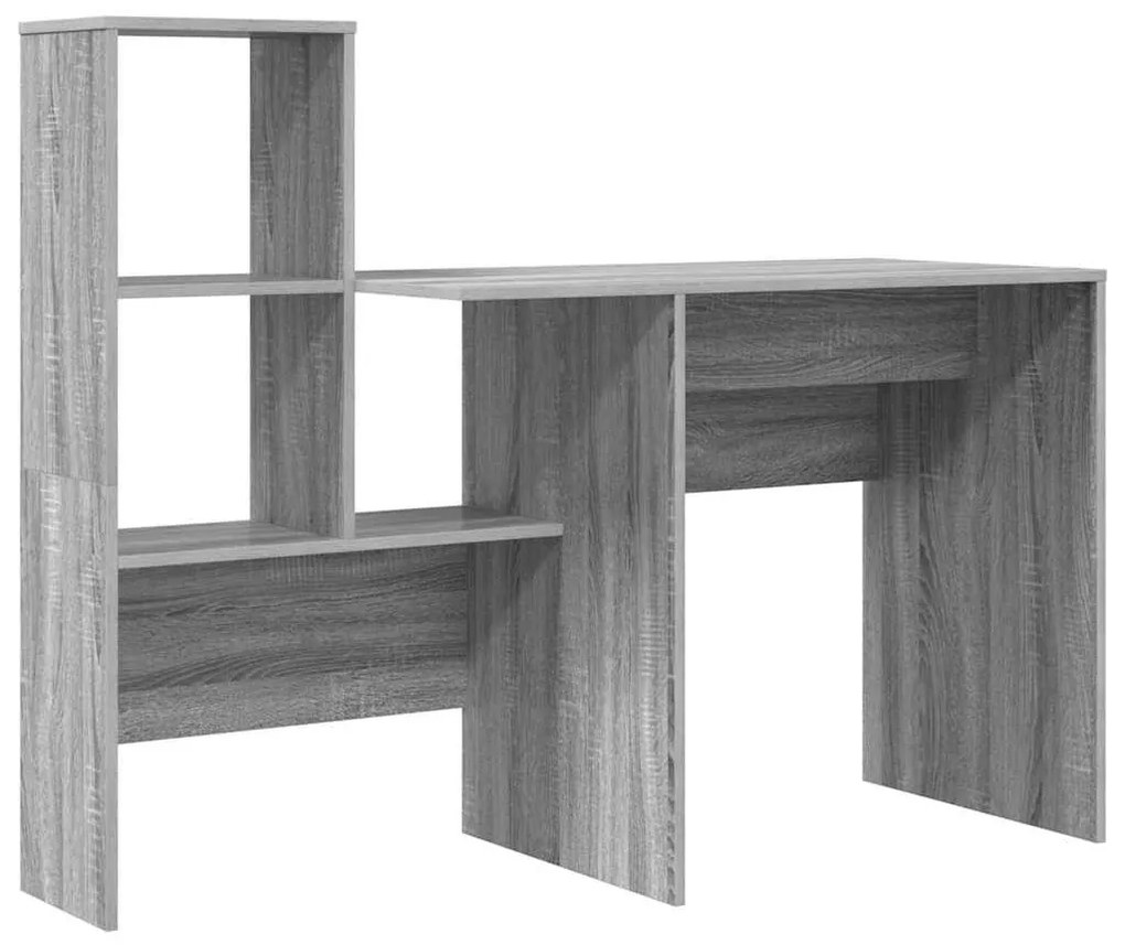 Asztal fiókkal Szürke sonoma 131.5 x 50 x 106.5 cm Faanyag