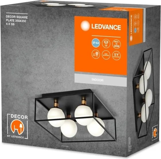 Ledvance - Kültéri fali lámpatest DECOR SQUARE 4xG9/28W/230V IP44