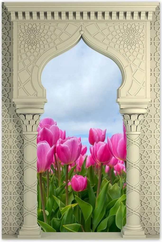 Poszterek 80x120 Tulipánok Valentin napra