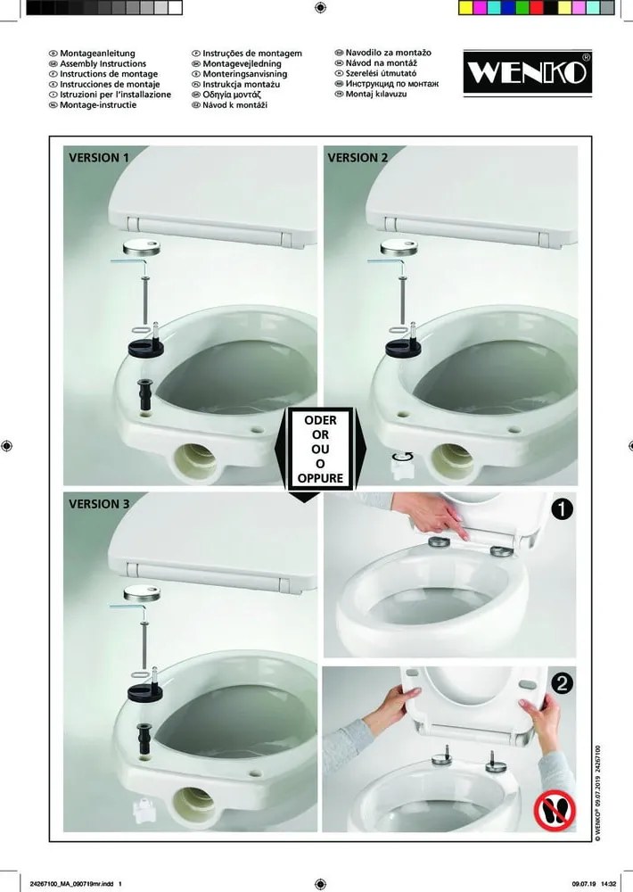 WC-ülőke automatikus záródással 36,5 x 45 cm Sereno – Wenko