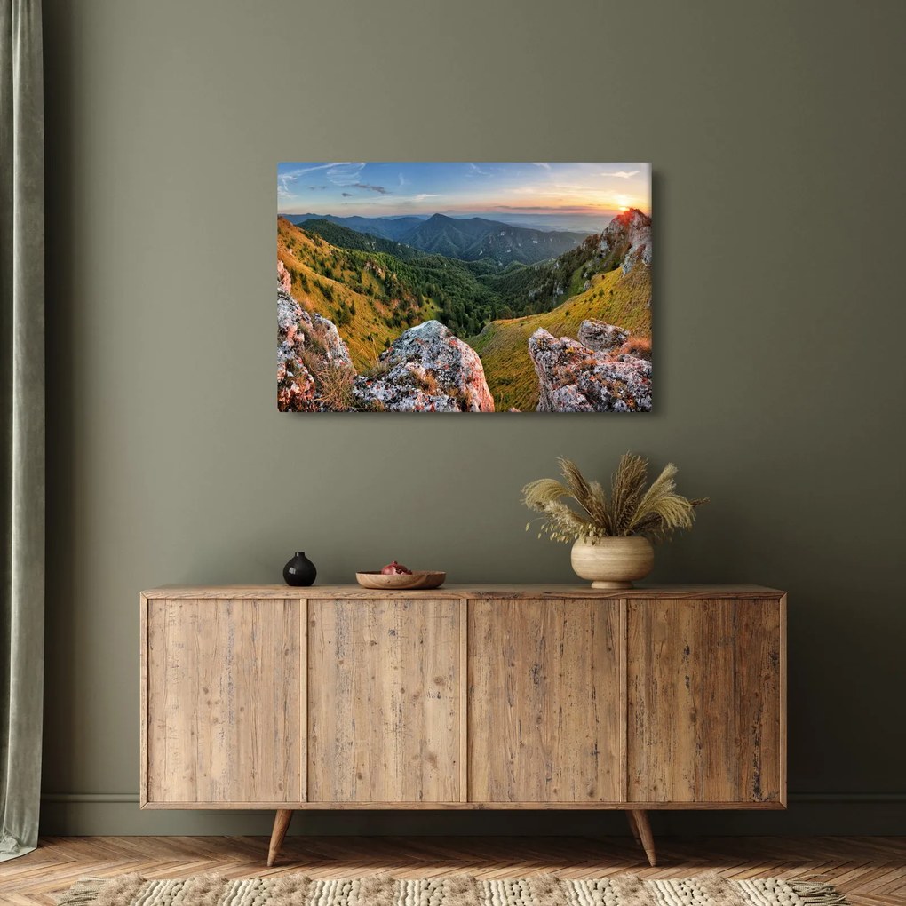 Kép - Hegyi táj (90x60 cm)