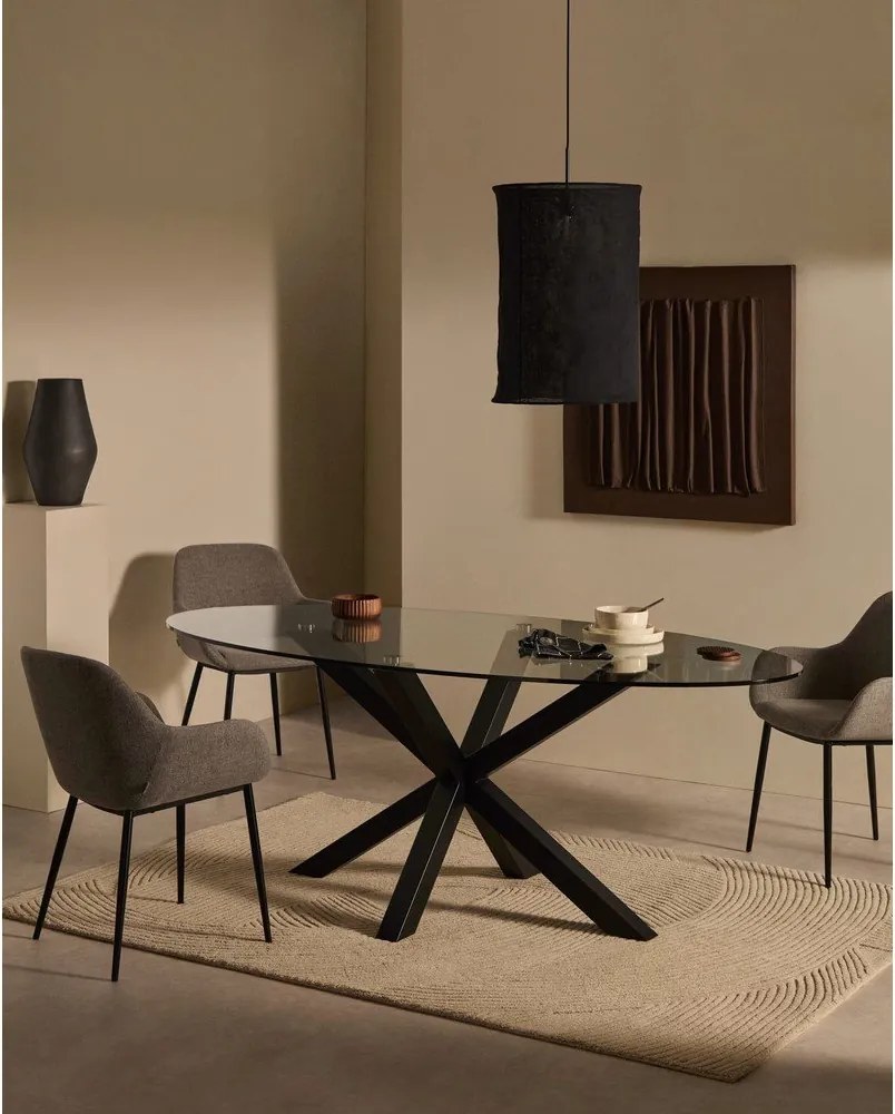 Fekete lámpabúra ø 40 cm Mariela – Kave Home