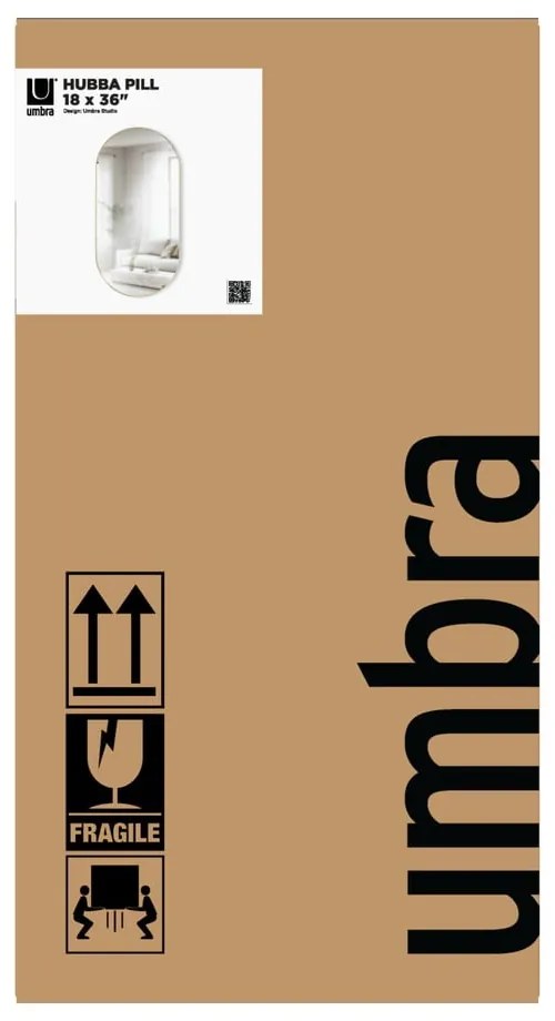 Fali tükör 46x91 cm Hubba – Umbra