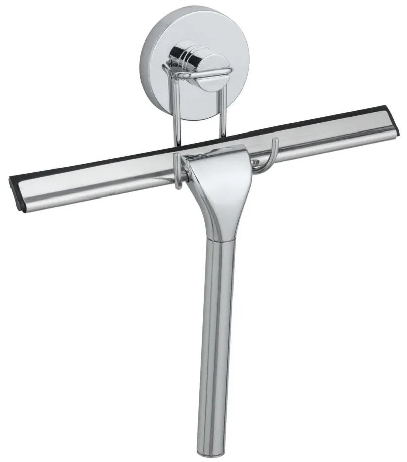 WENKO 20877100 - VACUUM-LOC kerek vízlehúzó, rozsdamentes acél/fényes króm/ezüst, 24,5x25 cm 20877100
