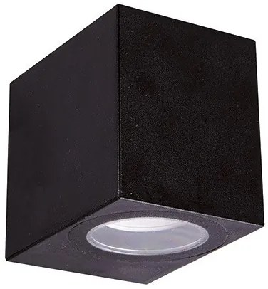 Strühm Gamp D 80x68 mm fekete oldalfali lámpa GU-10-es foglalattal
