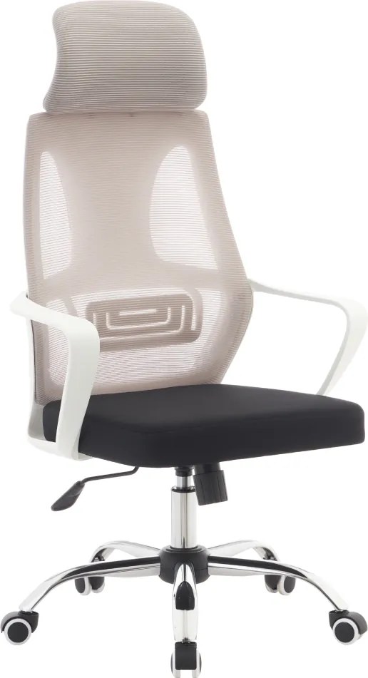 Irodai szék, szürke/fekete/fehér, TAXIS 2 NEW