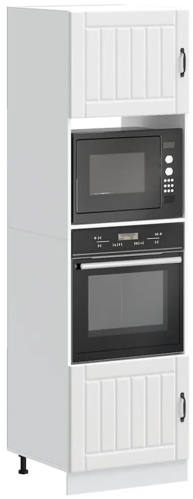 Lucca 2 db fehér szerelt fa sütőszekrények