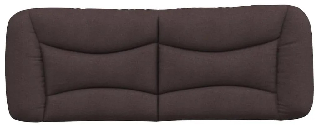 sötétbarna szövet fejtámla párna 140 cm