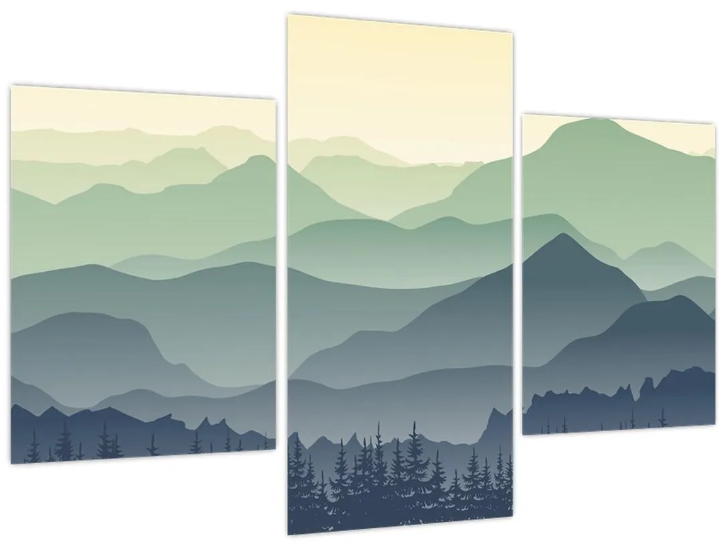 Kép - Forest Mountain (90x60 cm)